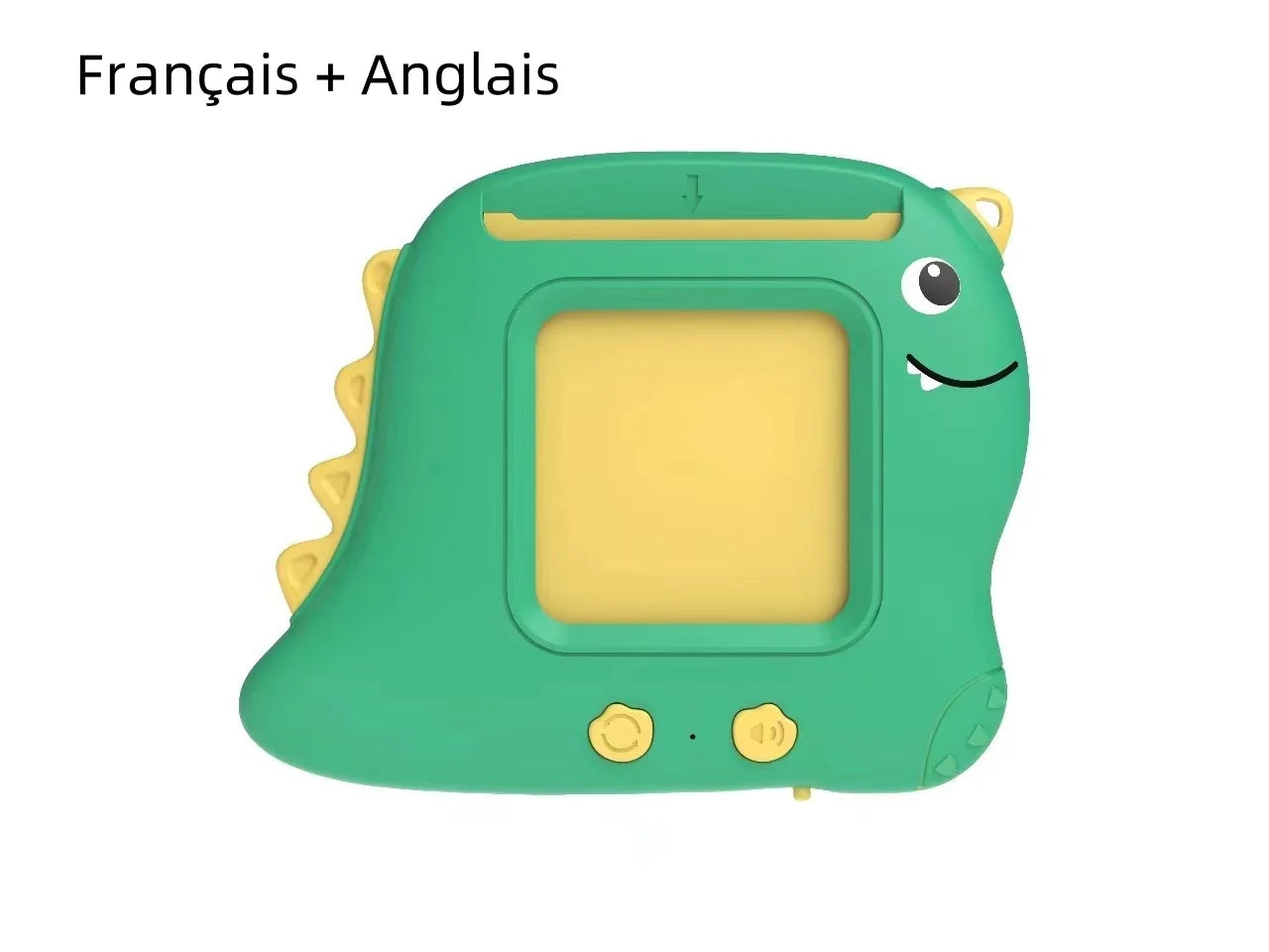 Little Dinosaur Learning Machine for Children, Talking Flash Card, English、Spanish、French Electronic Early Education Machine
