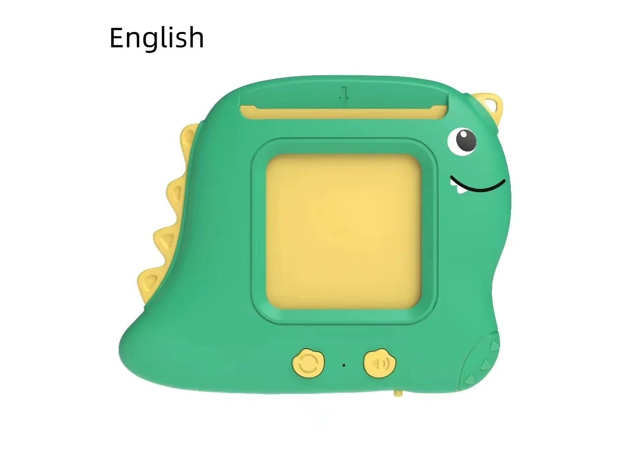 Little Dinosaur Learning Machine for Children, Talking Flash Card, English、Spanish、French Electronic Early Education Machine