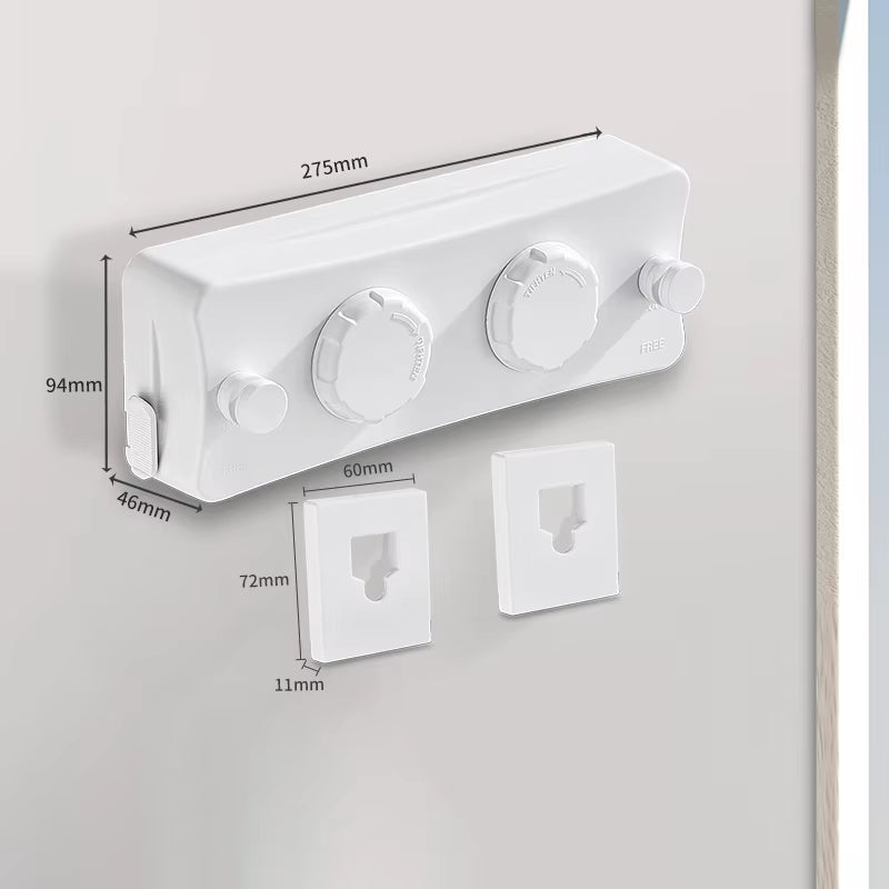 New Style Clothes Line Dryer Bathroom Drying Rack Clothes Rack Laundry Drying Hanger Double Layer WB3029