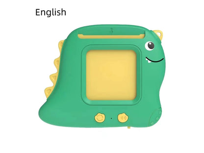 Little Dinosaur Learning Machine for Children, Talking Flash Card, English、Spanish、French Electronic Early Education Machine