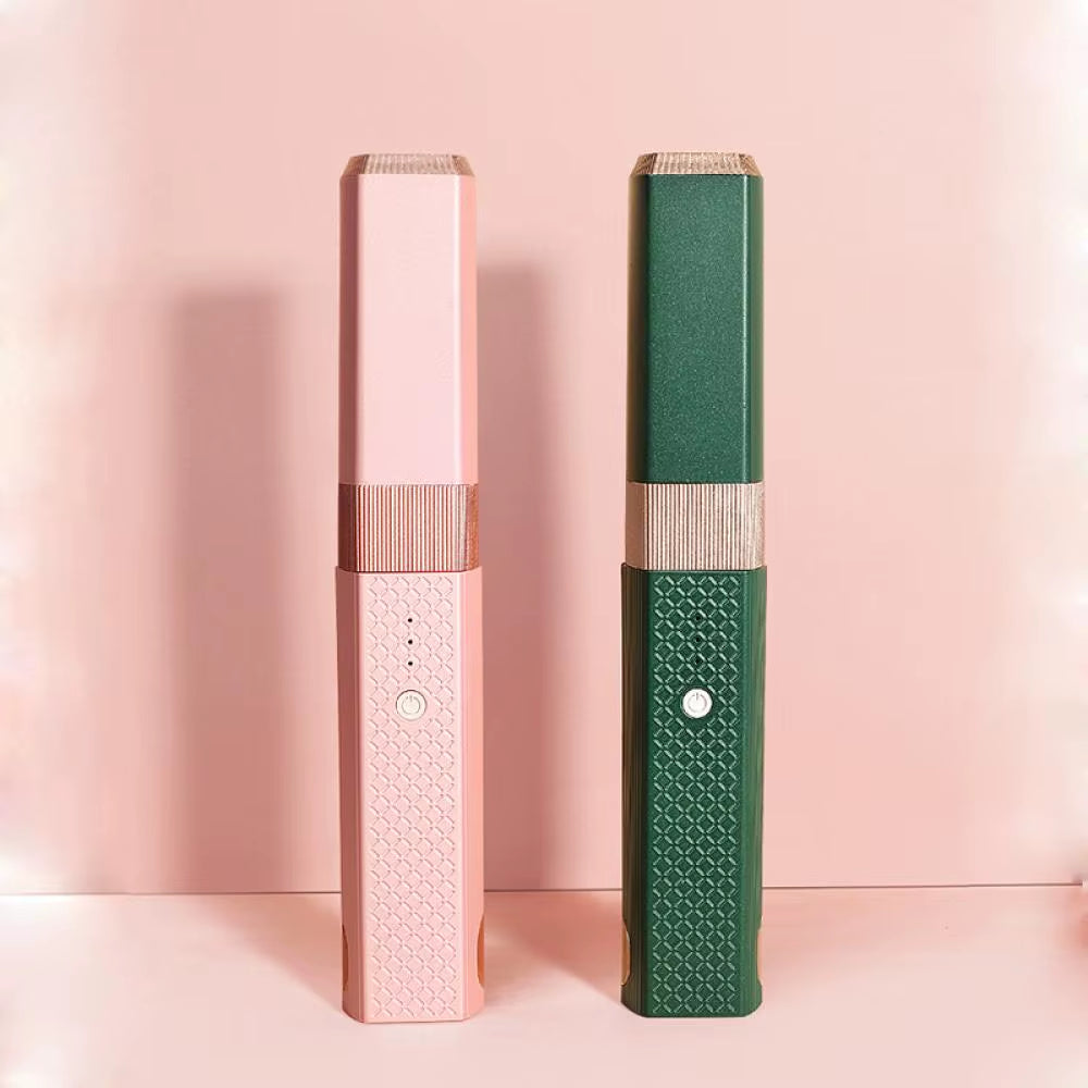 Portable Mini Hair Straightener and Curler - USB Rechargeable Wireless Ceramic Styling Tool